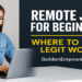 Remote Jobs for Beginners: Where to Find Legit Work 6 A young professional working remotely on a laptop, representing remote jobs for beginners, GoldenEmpower.com