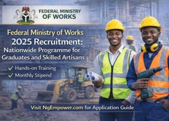 Federal Ministry of Works Recruitment 2025 Opens Nationwide for Graduates and Skilled Artisans 1 Federal Ministry of Works Recruitment