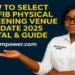 CDCFIB Venue Selection Guide 2025