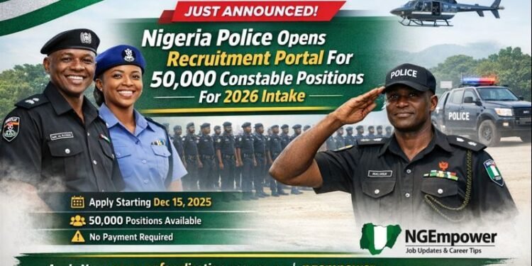 Nigeria Police Opens Recruitment Portal