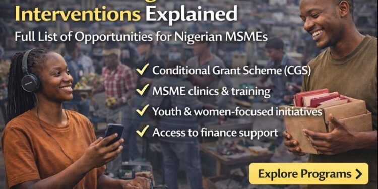 SMEDAN programmes and Interventions