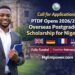 Call for Applications: PTDF Opens 2026/2027 Overseas Postgraduate Scholarship for Nigerians