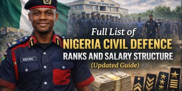 Full List of Nigeria Civil Defence Ranks and Salary Structure 2026 (Updated Guide) 1 Nigeria Civil Defence Ranks