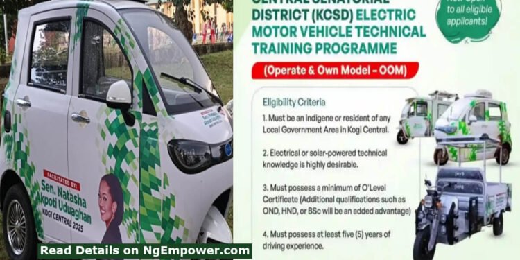 Kogi Central Opens Applications for Electric Motor Vehicle Technical Training Programme (Apply Now) 1 Kogi Central Opens Applications for Electric Motor Vehicle Technical Training Programme (Apply Now)