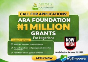 ARA Foundation Opens ₦1 Million Research Grant for Nigerians