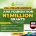 ARA Foundation Opens ₦1 Million Research Grant for Nigerians