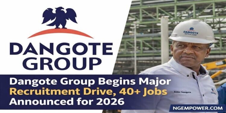 New Job Opportunities Open at Dangote Group