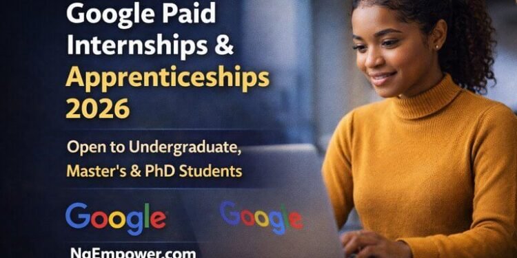Call for Applications: Google Opens Paid Internship and Apprenticeship Programmes for 2026 1 Google Opens Paid Internship and Apprenticeship Programmes for 2026