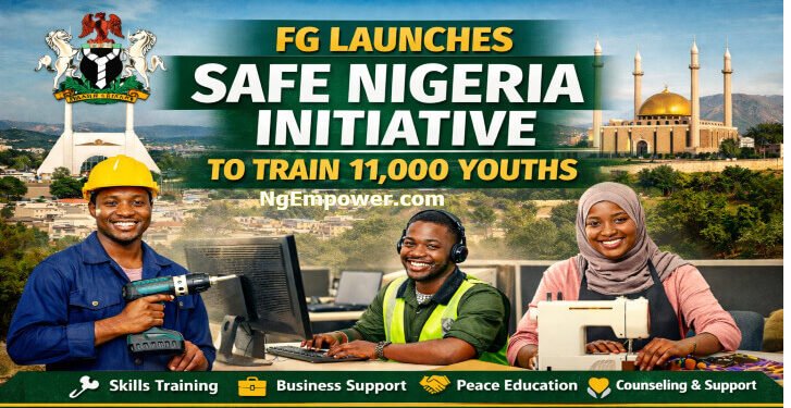 FG Launches Safe Nigeria Initiative to Empower 11,000 Youths Nationwide