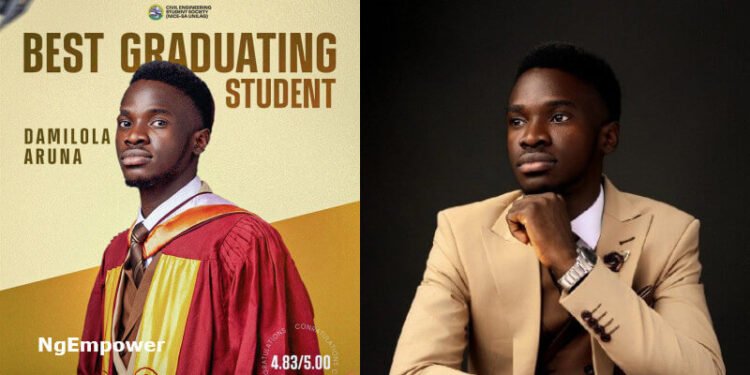 Damilola Aruna, UNILAG Civil Engineering Best Student