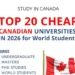 affordable Canadian universities for nigerian students