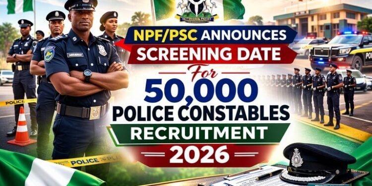 NPF and PSC Announce Screening Date for 50,000 Police Constables Recruitment 2026 1 Police Constables Recruitment 2026